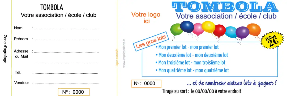 Ticket Tombola Festive - HTF